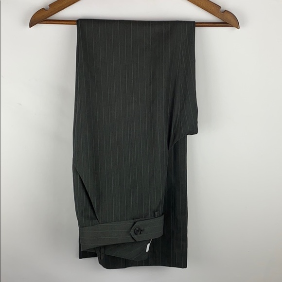 Calvin Klein Gray Pinstripe Dress Work Career Pant - Picture 2 of 11